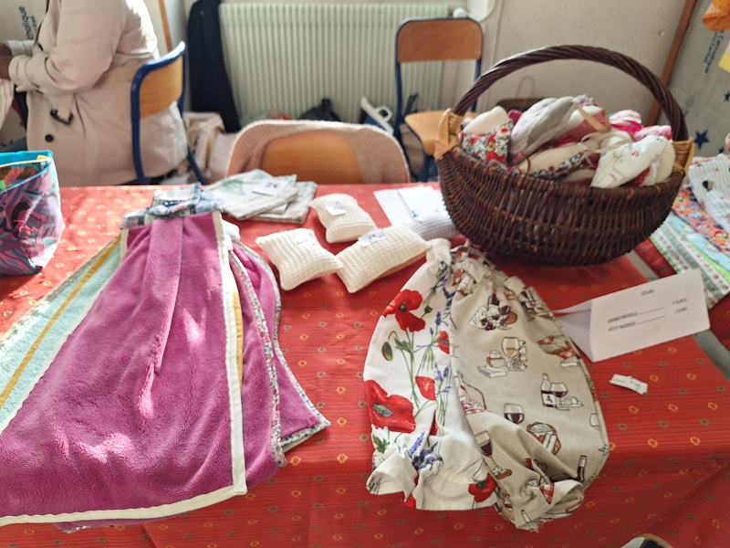 Vente de sacs de lavande et de mini serviettes