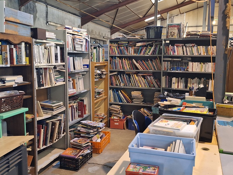 Atelier de vérification et de stockage des livres