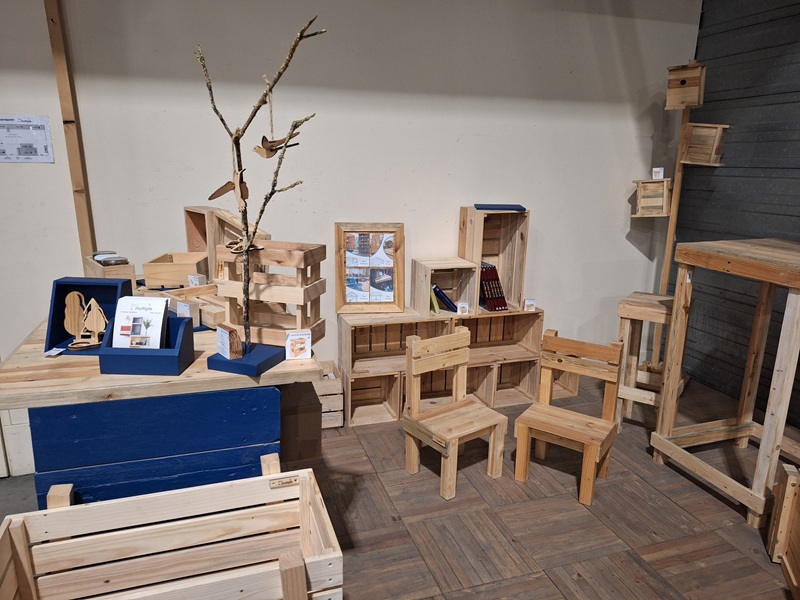 Mini Show room au sein de l'atelier bois
