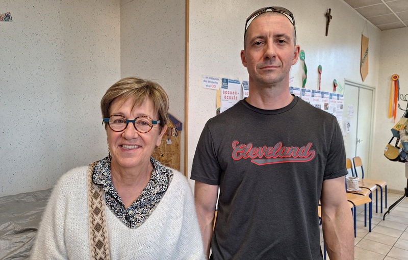 Catherine et Luc, animateurs de l'atelier cuisine