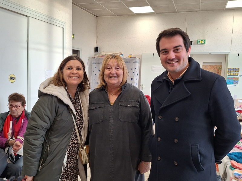 De gauche à droite : Virginie Marchand, Corinne Laillet et Gauthier Dabout