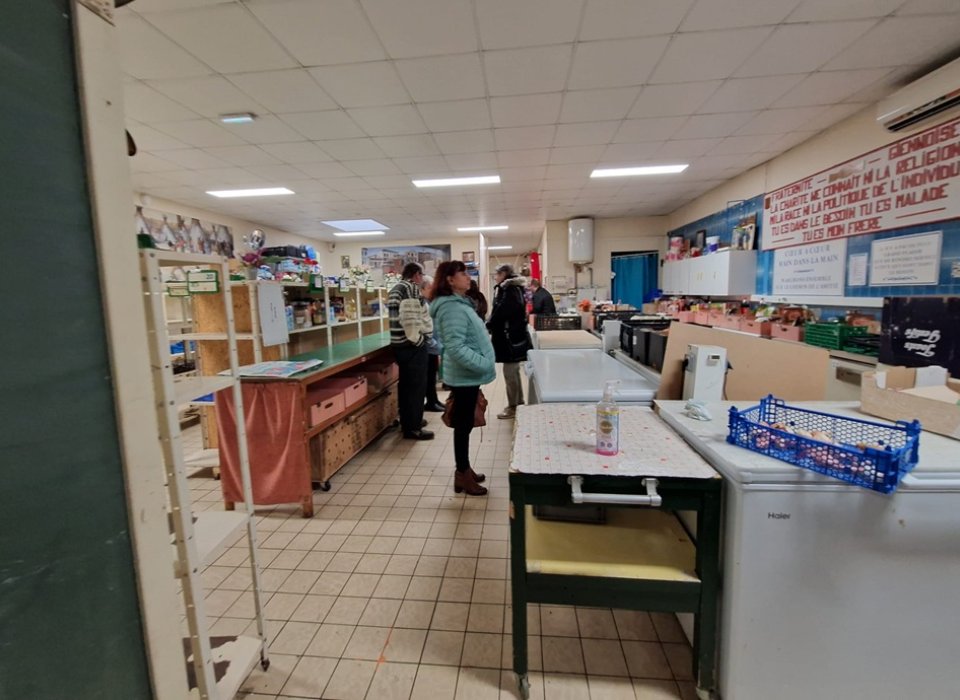 Locaux à rénover de la maison des associations de Gien qui accueilleront la future épicerie solidaire. Crédit Photo : Maud Jegou