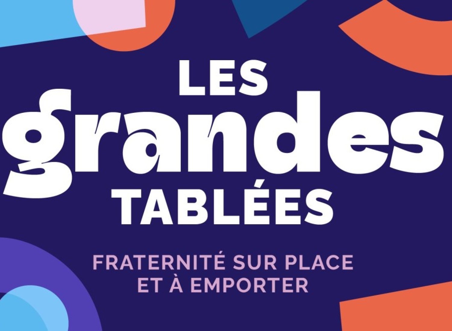 Visuel des grandes tablées à l'occasion des 80 ans du Secours Catholique